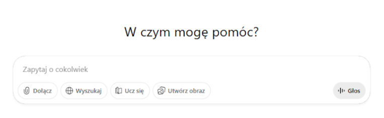 Strona startowa Chata GPT – dużego modelu językowego, bota konwersacyjnego AI